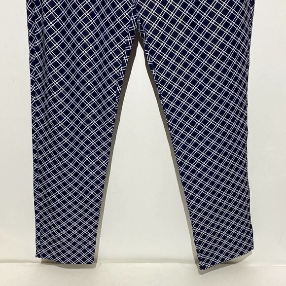 Puma Pwrshape Women's Blue White Checkered Activewear Golf Pants Size XL NWT - Picture 4 of 11